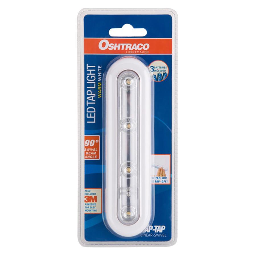 Oshtraco Swivel LED Linear Tap Light (White)
