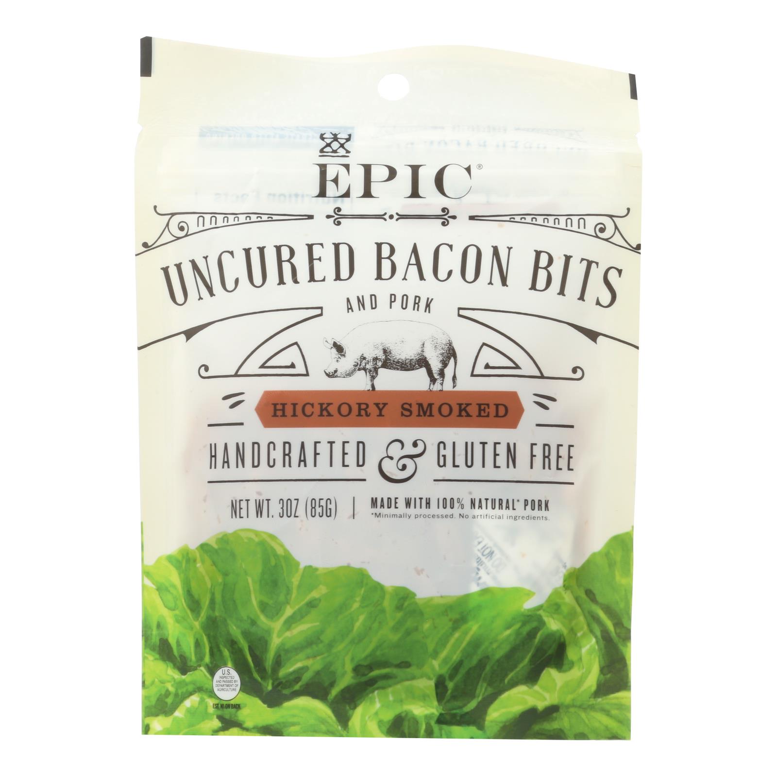 Epic – Bites – Bacon – Hickory Smoked – Case Of 10 – 3 Oz