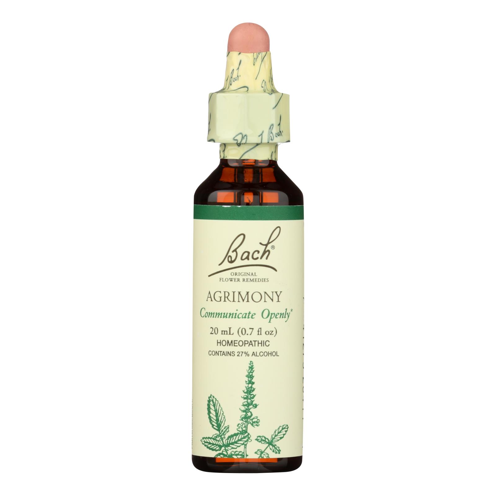 Bach Flower Remedies Essence Agrimony – 0.7 Fl Oz
