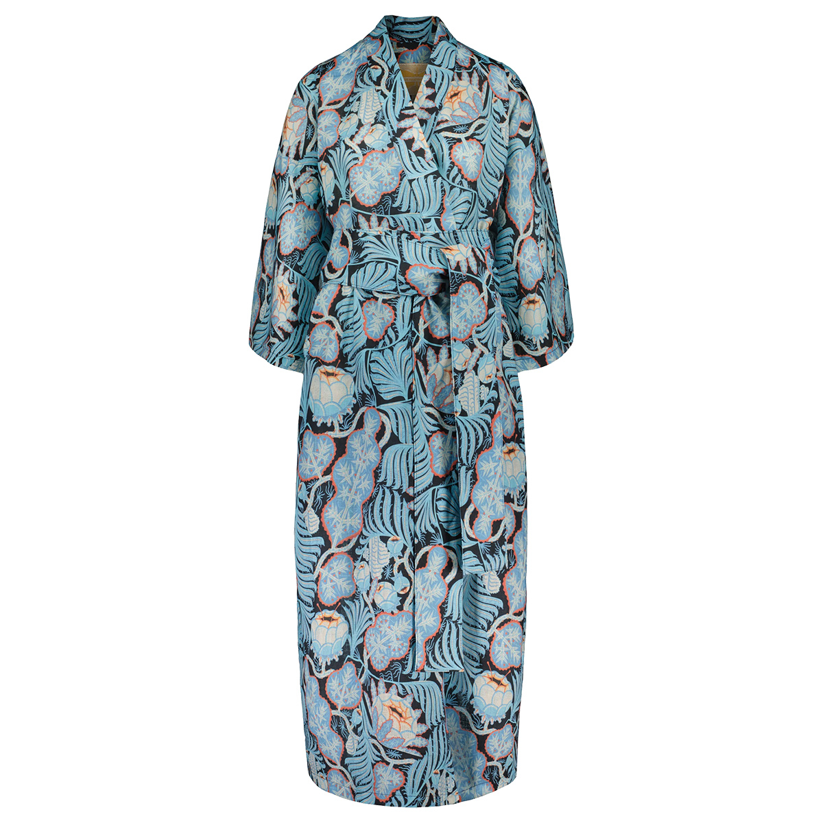 Klaus Haapaniemi Iceflower Blue Linen Yukata